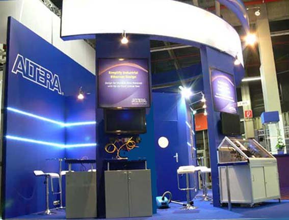 Altera exhibition booth built by Activteam for SPS Nuremberg