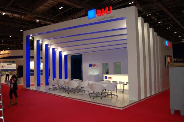 Completed BMJ exhibition stand project