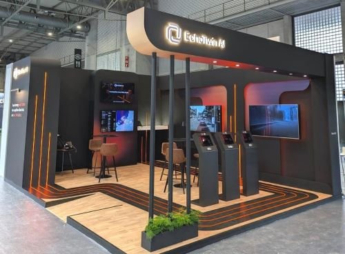 Custom exhibition stand display in Barcelona featured in Activteam's portfolio