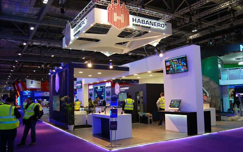 exhibition stand build up