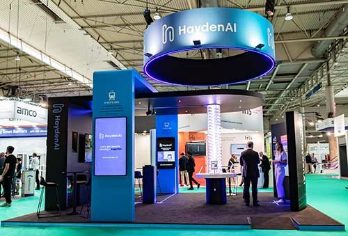 Exhibition stand construction hayden ai in Barcelona Spain