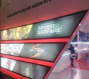 Another view of Activteam's 110 m² My.com exhibition stand